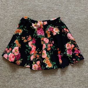 Floral Mini Skirt